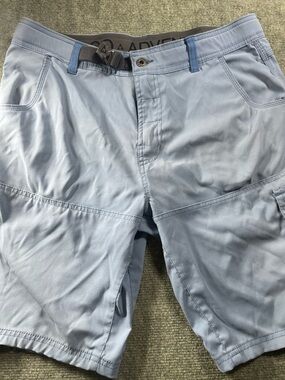 Gerry Weber Pale Blue Men's Hybrid Shorts with Built-in Belt